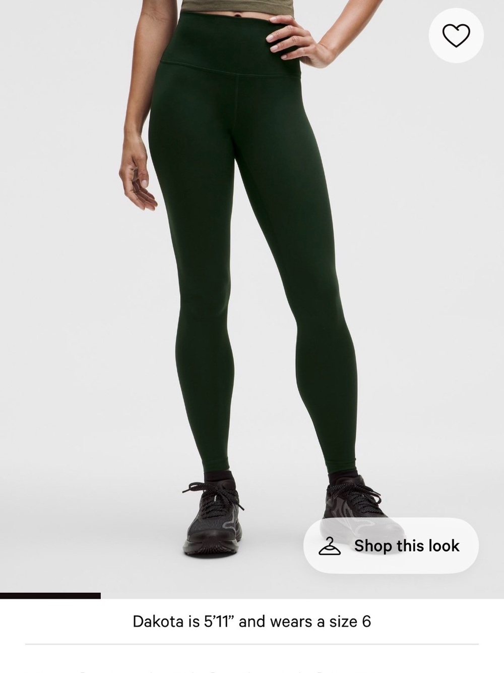 NWOT Lululemon Wunder Train High-Rise Tight 28’’ (14) Rainforest green